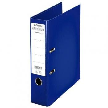 Chromos Esselte Pack de 10 classeurs à levier – Bleu foncé – Dos 8 cm – Format A4 – Polypropylène
