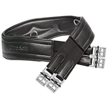 Black Kieffer Ultrasoft Leather Long Girth – 130 cm