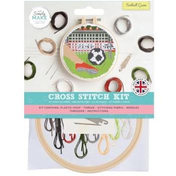 Simply Make Football Theme Cross Stitch Kit