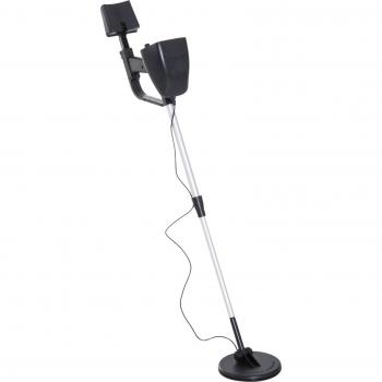 Outsunny Metal Detector Cercametalli 2 Modalità Bobina Impermeabile con Attacco Cuffia 13×24×77.5-105cm Nero Aosom