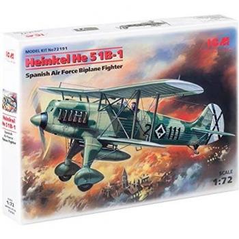 Reproduction 1:72 Heinkel He 51 B‑1 – Série ICM