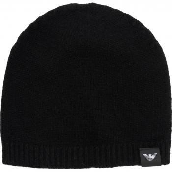 Cappello uomo in cashmere nero Emporio Armani taglia L