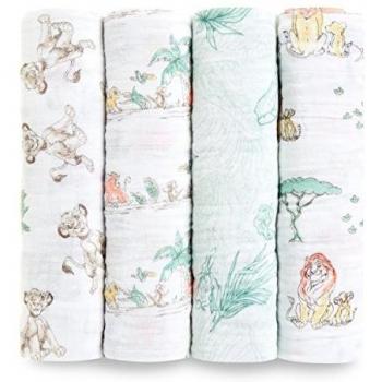 Aden & Anais™ Pucktücher „Lion King“ – Pack von vier