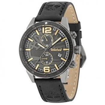Timberland Men's Multi-Dial Quartz Watch with Leather Strap