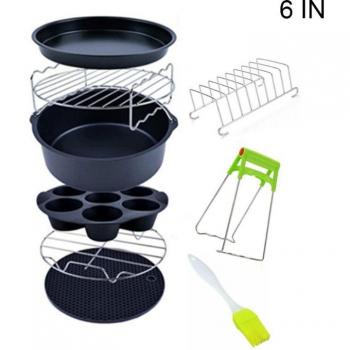 Freidora Air Kit 9 Unidades: Rack, Vapor y Aislamiento 3.2QT-5.8QT