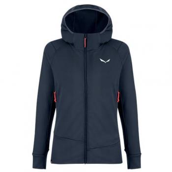 Giacca con cappuccio Salewa Puez Polarlite blu scuro donna