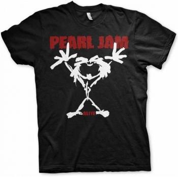 T-shirt Unisexe Pearl Jam Stickman Noir Taille XL