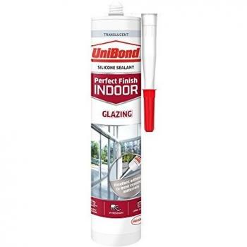 UniBond Transparent Silicone Sealant for Glazing, 277g