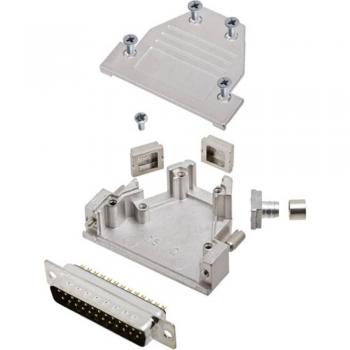 Encitech DCRP25-DMP-CF65-CS80-K 6355-0881-23 D-SUB Stiftleisten-Set, 25-polig, 45°/180°