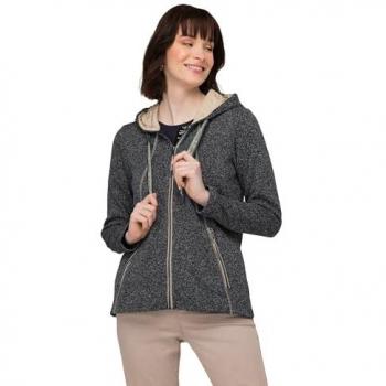 Laurasøn Fleecejacke für Damen, Größe S, mit Kapuze