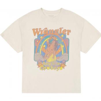 T-shirt Wrangler donna Girlfriend Vintage con disegno