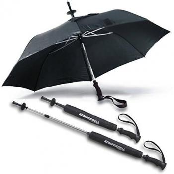 EuroSchirm 'Komperdell' Stock/Schirm, schwarz