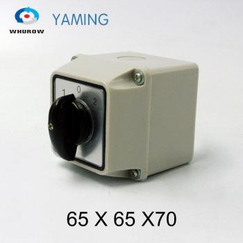 Interruptor de leva rotativo impermeable Yaming YMW26-25/1M, 25A, 1 polo, 3 posiciones