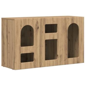Bois d’ingénierie : Buffet Chêne Artisanal 100×35×59 cm (vidaxl)
