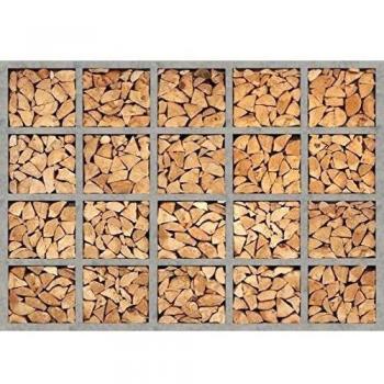 1Wall Wood Logs Wall Mural
