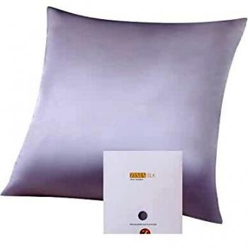 ZIMASILK 100% Silk Pillowcase, Dark Grey, 80x80 cm