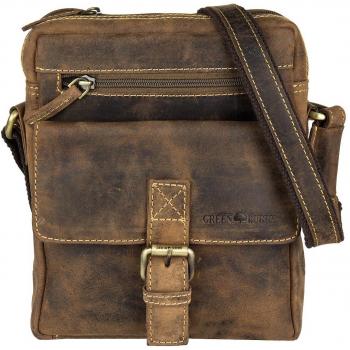 Greenburry Vintage Leather Satchel Bag 20 cm Brown