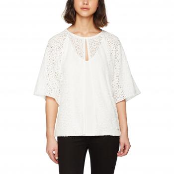 Pedro del Hierro Damen Bluse Camiseta Doble, Beige, Größe S