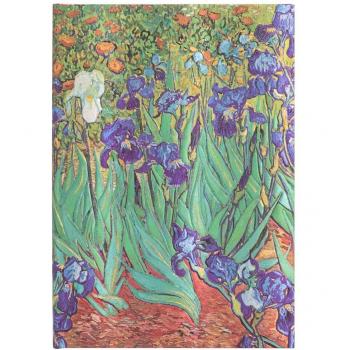 Carnet à couverture rigide Paperplanks midi non ligné Iris de Van Gogh