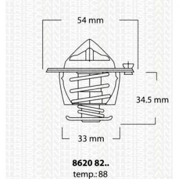 Termostato TRISCAN 8620 8288 Motor Control