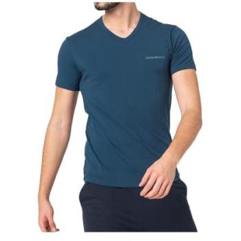 T‑Shirt Emporio Armani EA7 Bleu, Manches Courtes, Col V – Ensemble 2