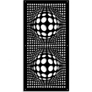 Cúpula Sombrilla Negra 50x150, Panel PVC Poroso