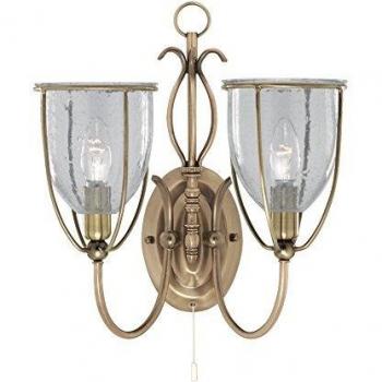 Silhouette 2-Light Wall Sconce with Matte Black Finish and Clear Glass