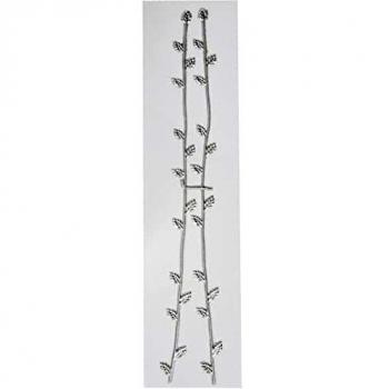 21 cm Silver Wax Braid
