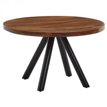 Table Basse Ronde 60x60x35 cm en Bois Massif