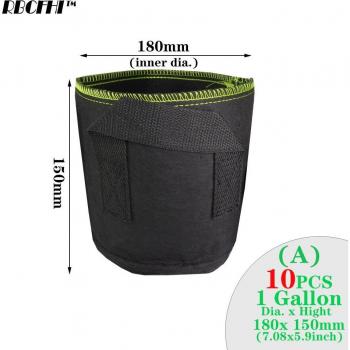 RBCFHI 10PCS Black Gardening Plant Bags