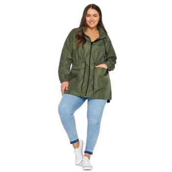 Yours Green‑Showerproof Lightweight Women’s Parka – Olive, 20