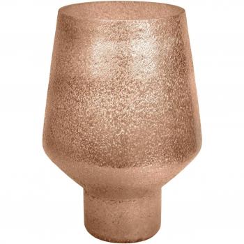 Opulent Tall Curved Metallic Gold Vase H25Cm D16Cm
