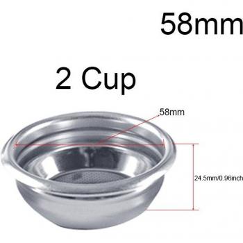 304 Stainless Steel Non-Pressurized Coffee Filter 51mm/58mm