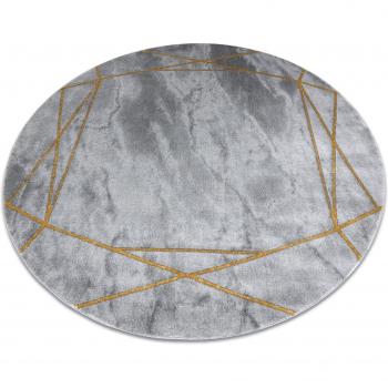 Exclusive Grey and Gold Marble Rug