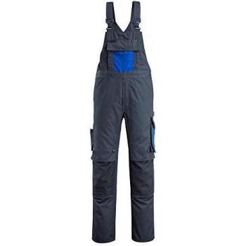 Mascot Latzhose Augsburg Größe L76cm/C46, schwarz/blau/kornblau