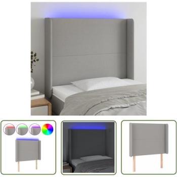 Têtière de Lit avec Éclairage LED 103x16x118/128 cm