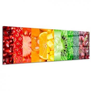 Décoration Plexiglas Fruits et Légumes 100x35 cm