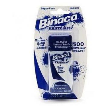 Binaca Fastblast Menta Spray Oral 0.50 Oz (Pack de 12)