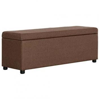 VidaXL 116cm Brown Polyester Belt with Pockets