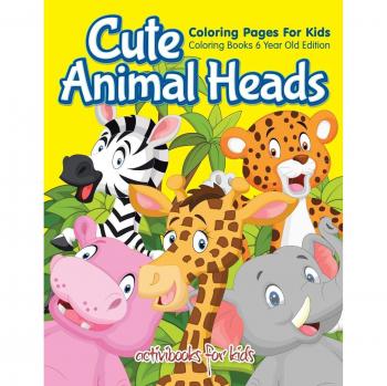 Cute Animal Heads Coloring Pages For Kids
