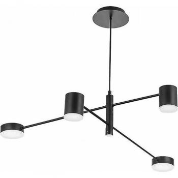 Toolight 4-Light Black Pendant Lamp APP596-4C