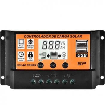 SunControl MPPT Series – 10A–70A, 12V/24V, LCD Screen, Dual USB Output