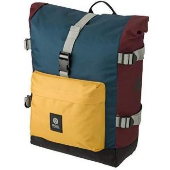 Fahrradtasche AGU Trend H2O Roll‑Top Urban – 14 Liter – Rot/Gelb