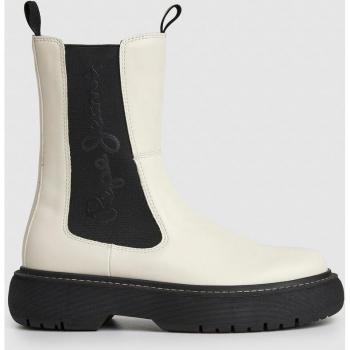 Scarponcini bianchi da donna Pepe Jeans Yoko Chelsea