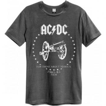 Unisex Volwassenen AC/DC T-Shirt For Those About To Rock XXL Charcoal
