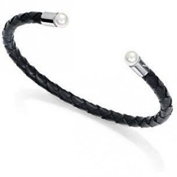 Pulsera de Cuero Negro Trenzado Viceroy 75082P09010