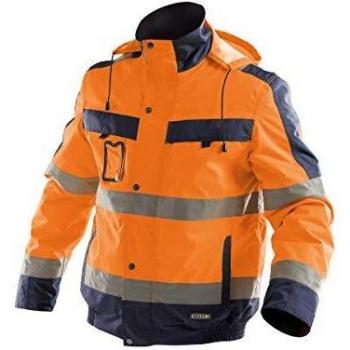 Dassy Lima Sicherheitsjacke, orange/dunkelblau, Größe M