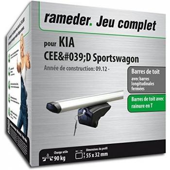 Ensemble de Barres de Toit Rameder Pick-Up pour KIA CEE'D Sportswagon