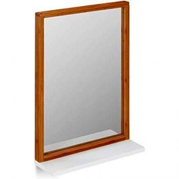Miroir mural avec étagère en MDF