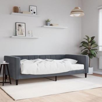 Confort Sofa-Terciopelo Torana 100x200 Gris Oscuro